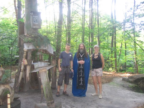 Father Sergiy is the founder and Abbot of the Hermitage of St. Sergius with visitors.